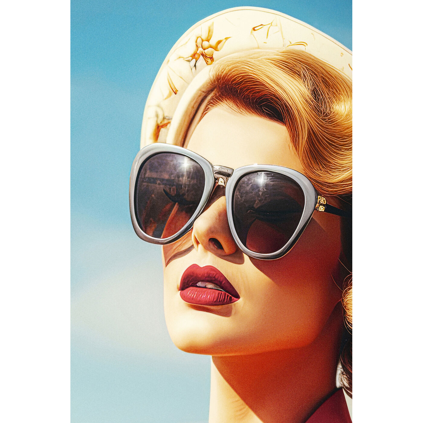 Картина в раме LED Jetset Pose Lady 120x80 см