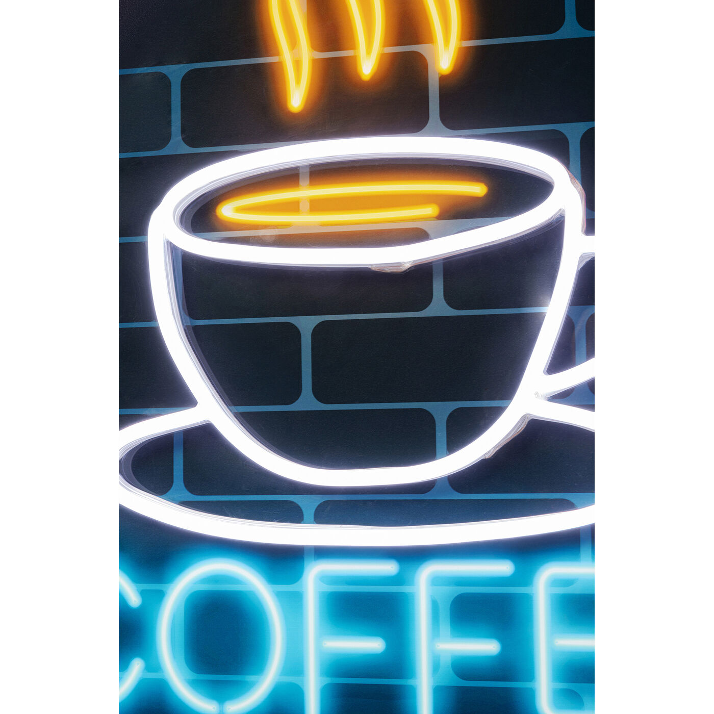 Картина стеклянная Coffee LED 80x80 см