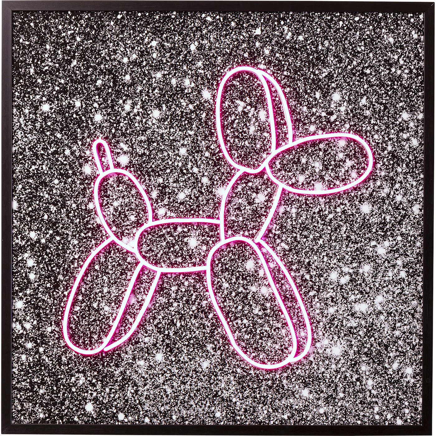 Картина стеклянная Balloon Dog LED 80x80 см