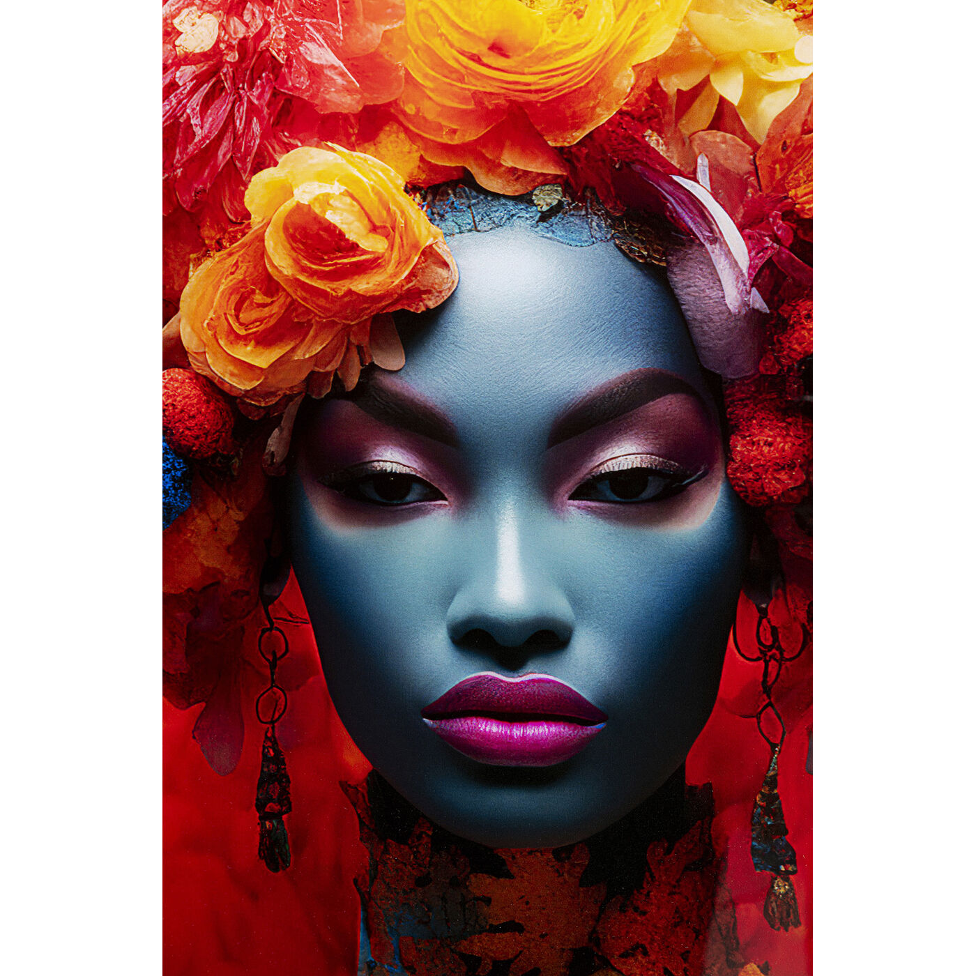 Картина стеклянная Flowers Dream Women 80x120cm