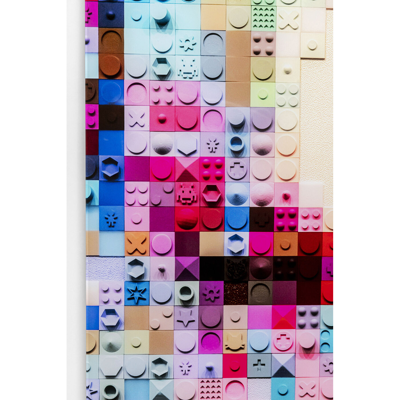 Картина стеклянная Pixel Face 120x80cm