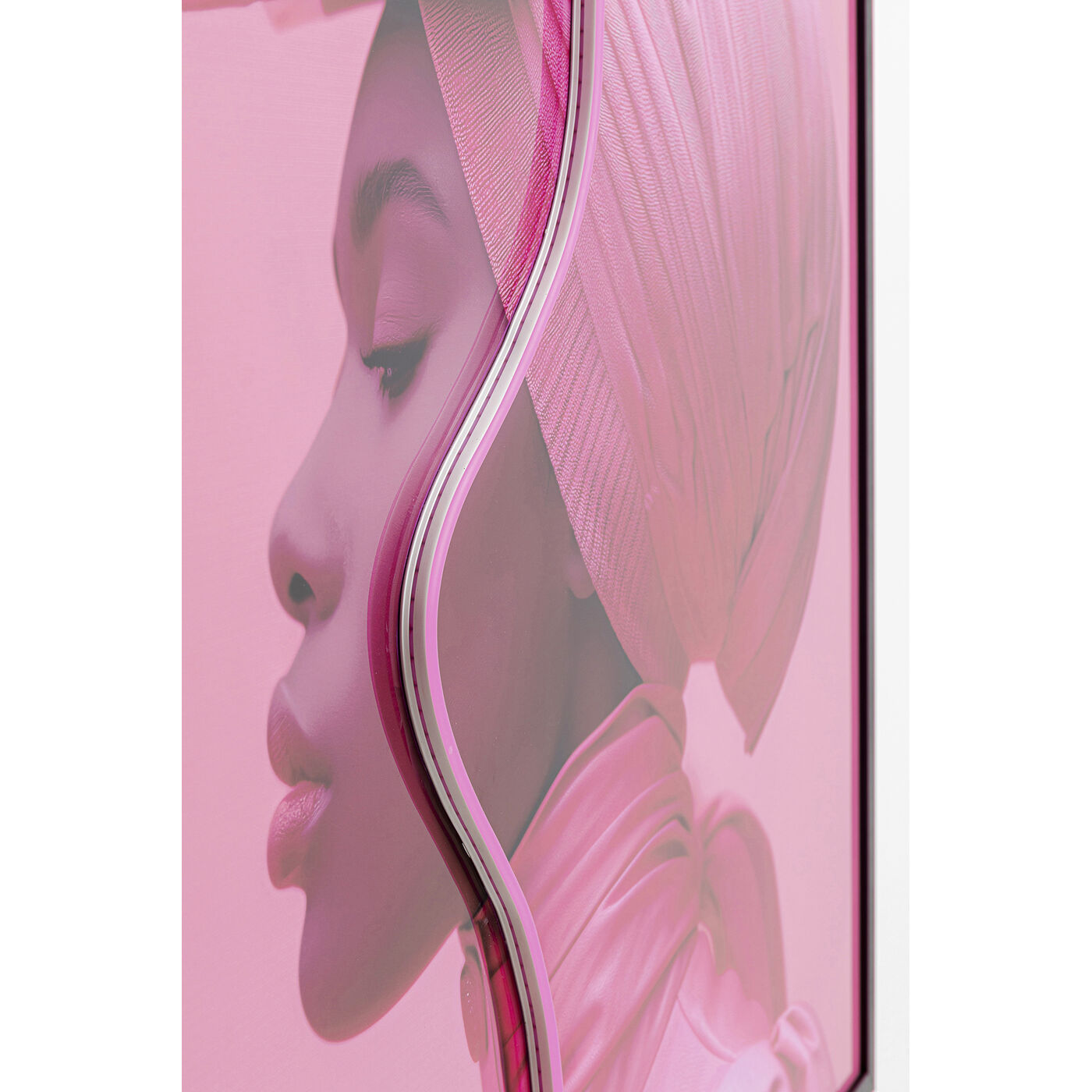 Картина Pink Woman LED 80x80cm