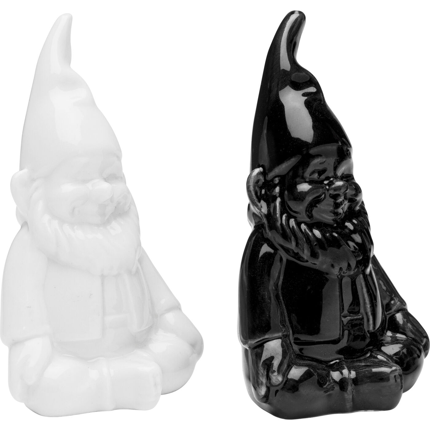 Набор для соли и перцаr Gnome Black And White (2/Set)
