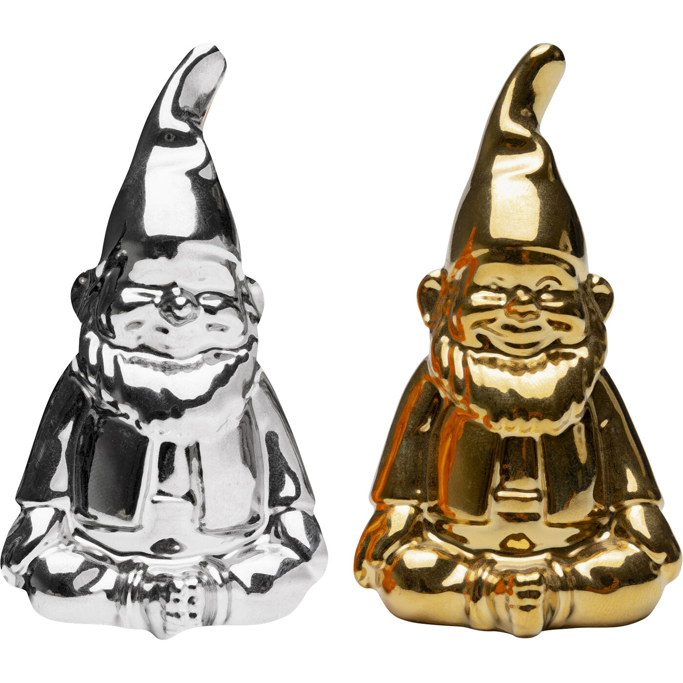 Набор для соли и перцаr Gnome Silver And Gold (2/Set)