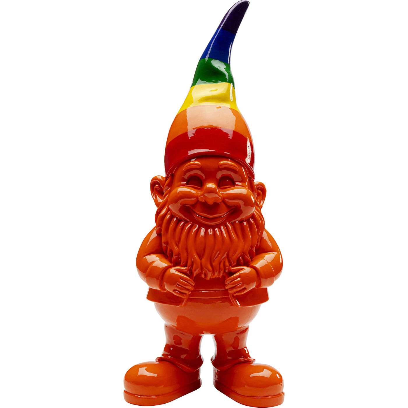 Фигура декоративная Gnome Standing Rainbow Orange 46cm