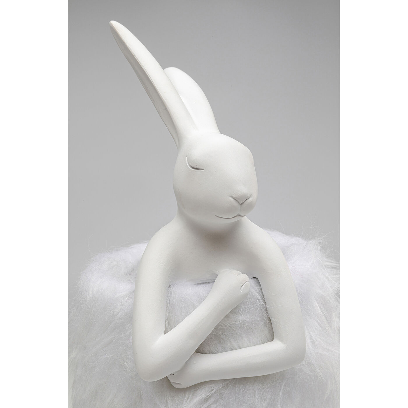 Светильник настольный Animal Rabbit Fur White/Silver 50cm
