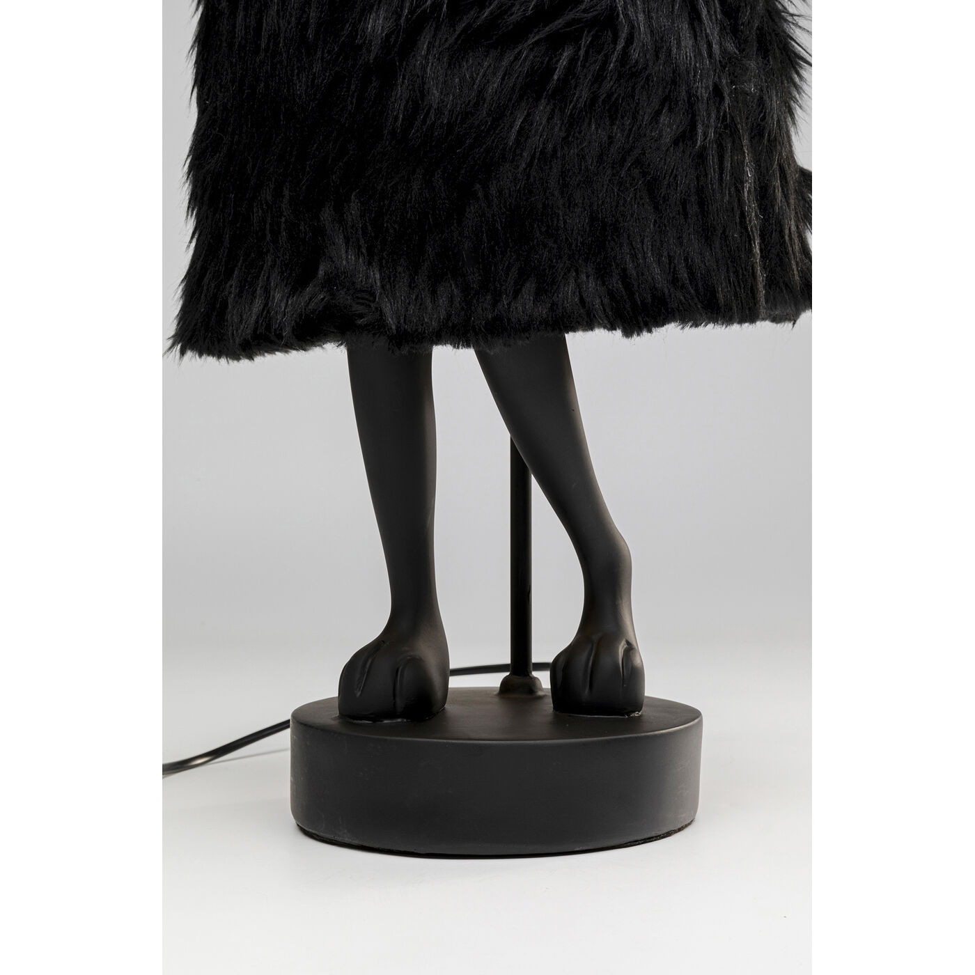 Светильник настольный Animal Rabbit Fur Black/Gold 68cm
