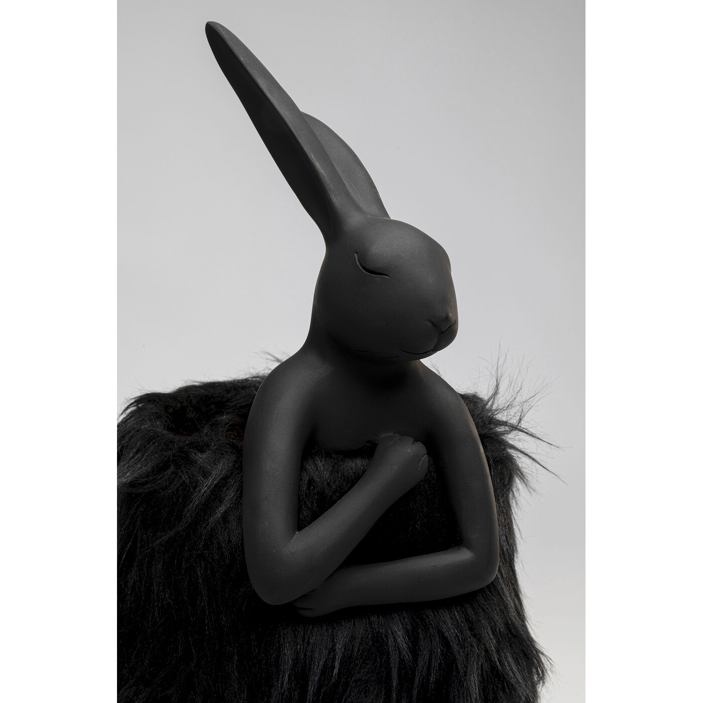 Светильник настольный Animal Rabbit Fur Black/Gold 50cm