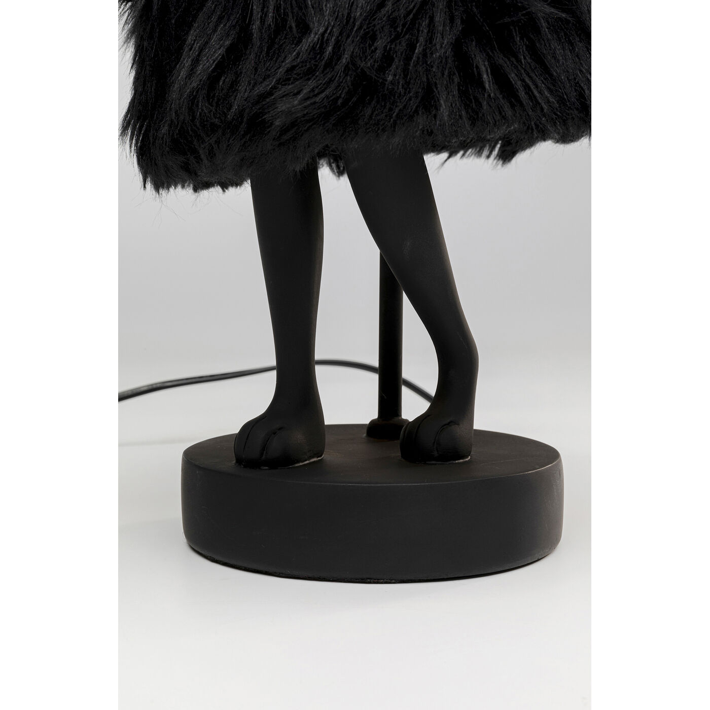 Светильник настольный Animal Rabbit Fur Black/Gold 50cm