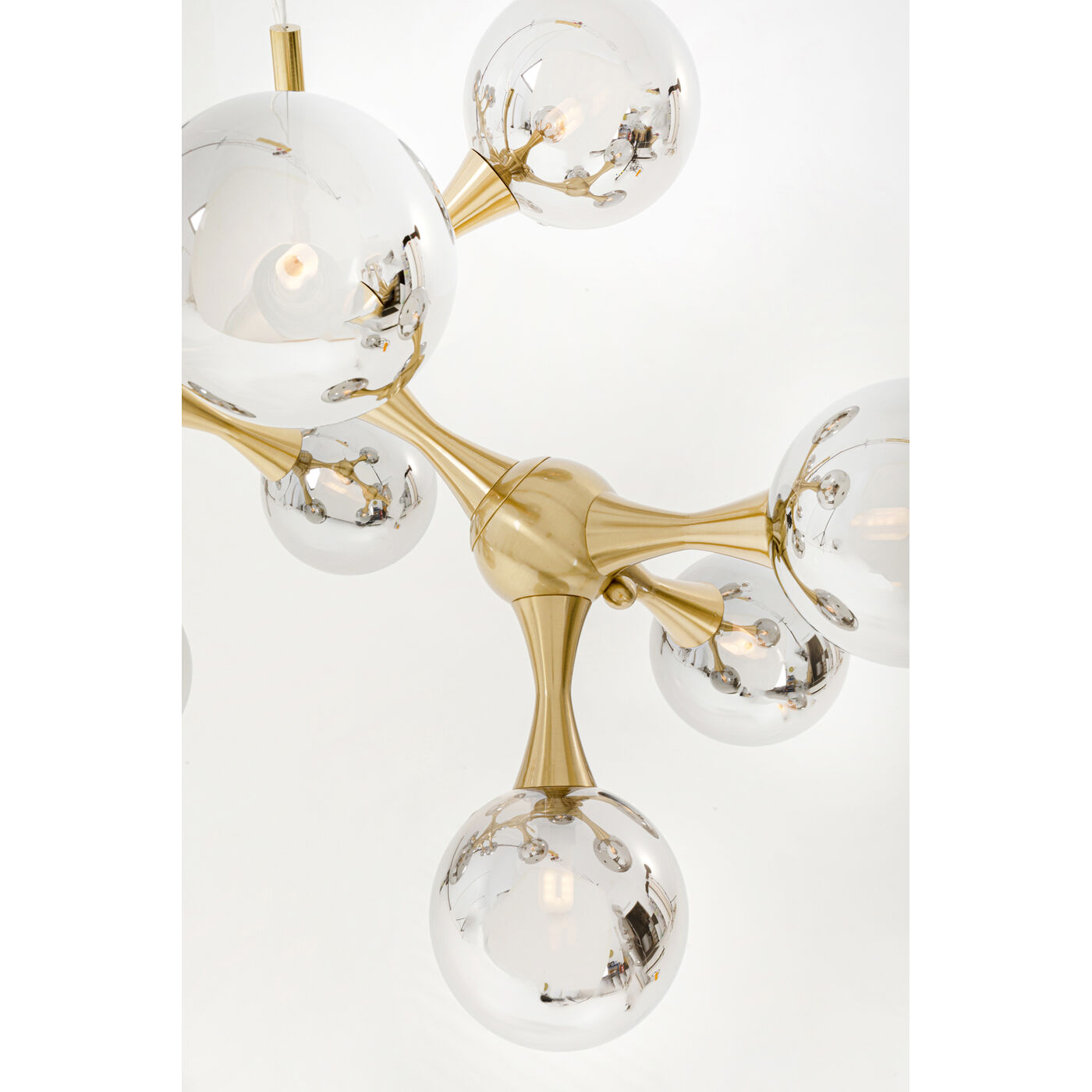 Светильник подвесной Atomic Balls Brass 190cm