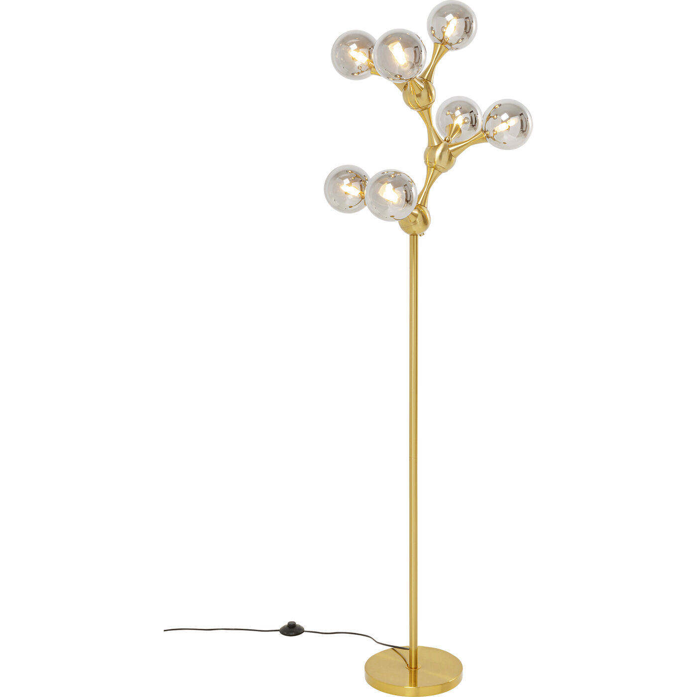 Светильник напольный Atomic Balls Brass 174cm