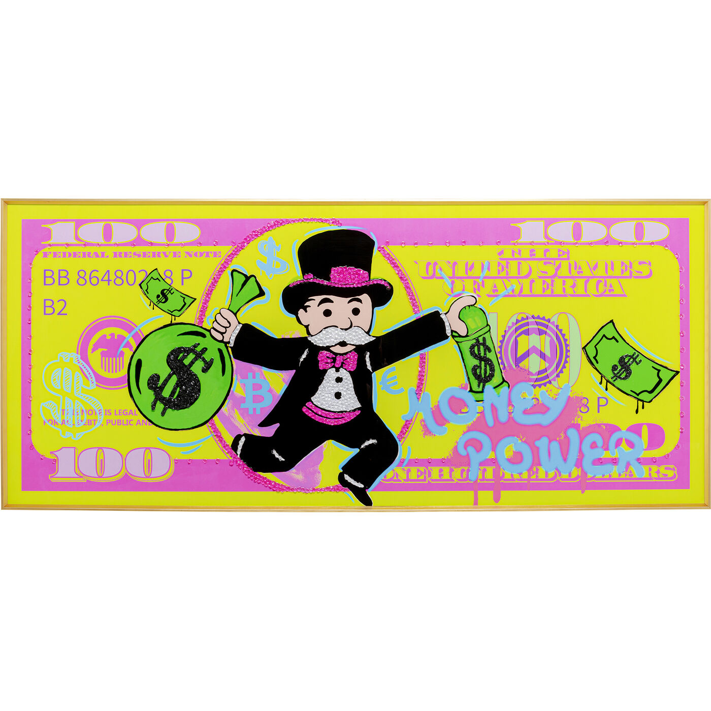 Картина Graffiti Money 70x160cm