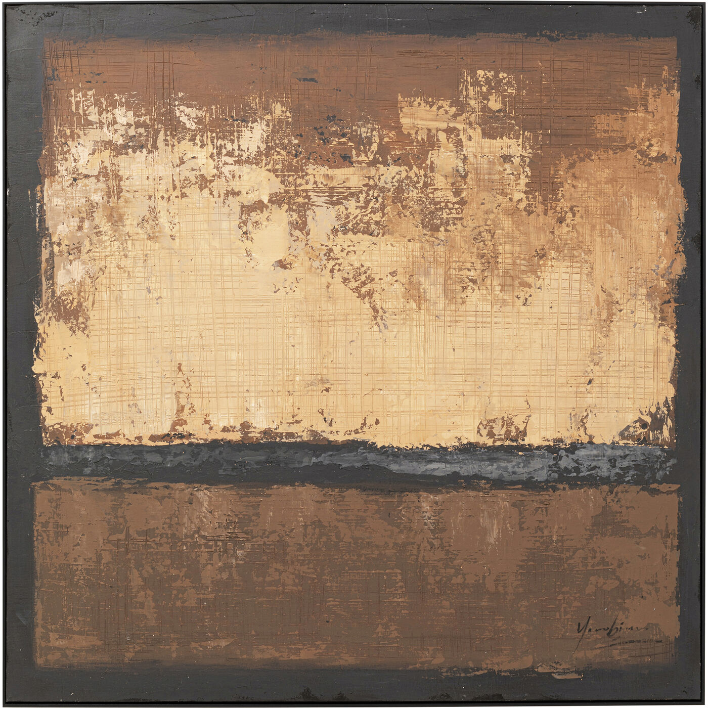 Картина Silence Brown 120x120cm