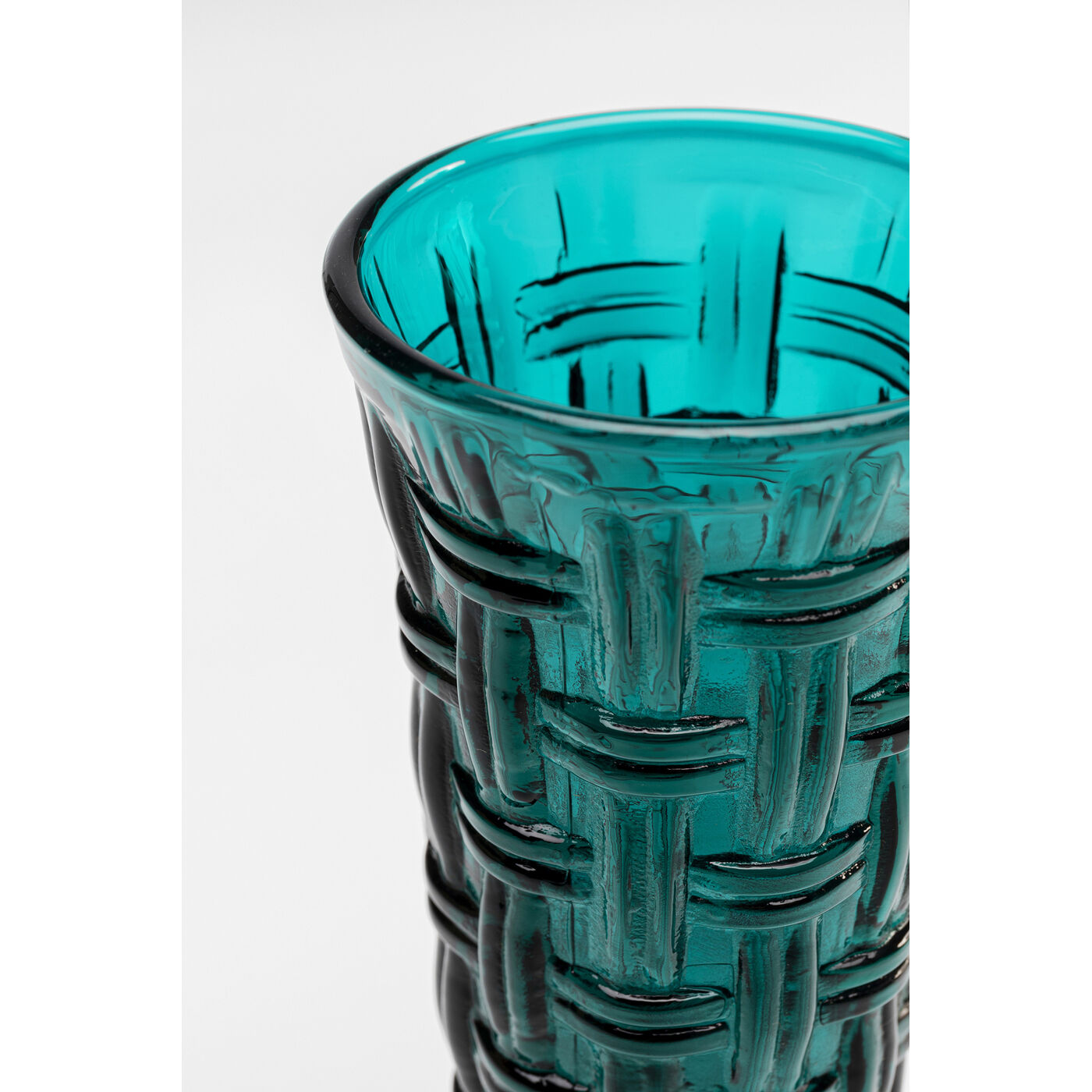 Бокал для шампанского Tissue Bluegreen 18cm