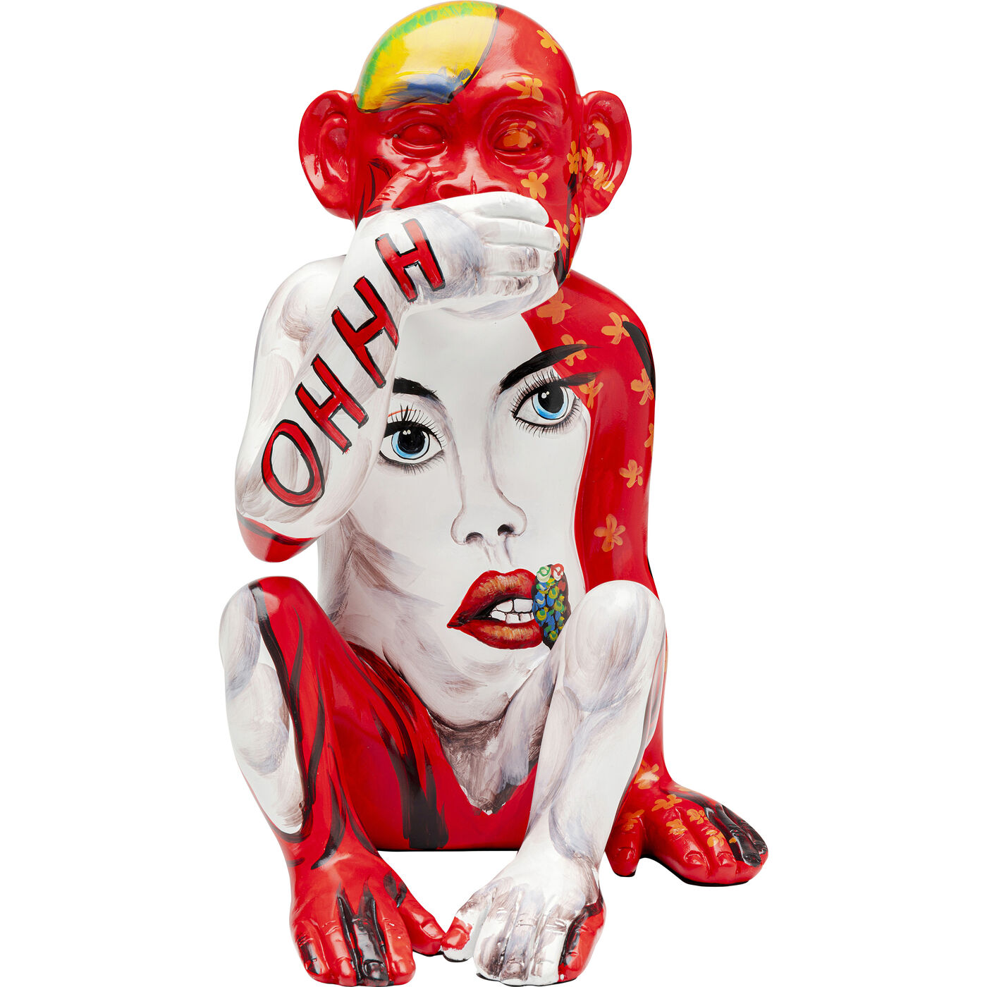Фигура декоративная Graffiti Monkey Red 39cm