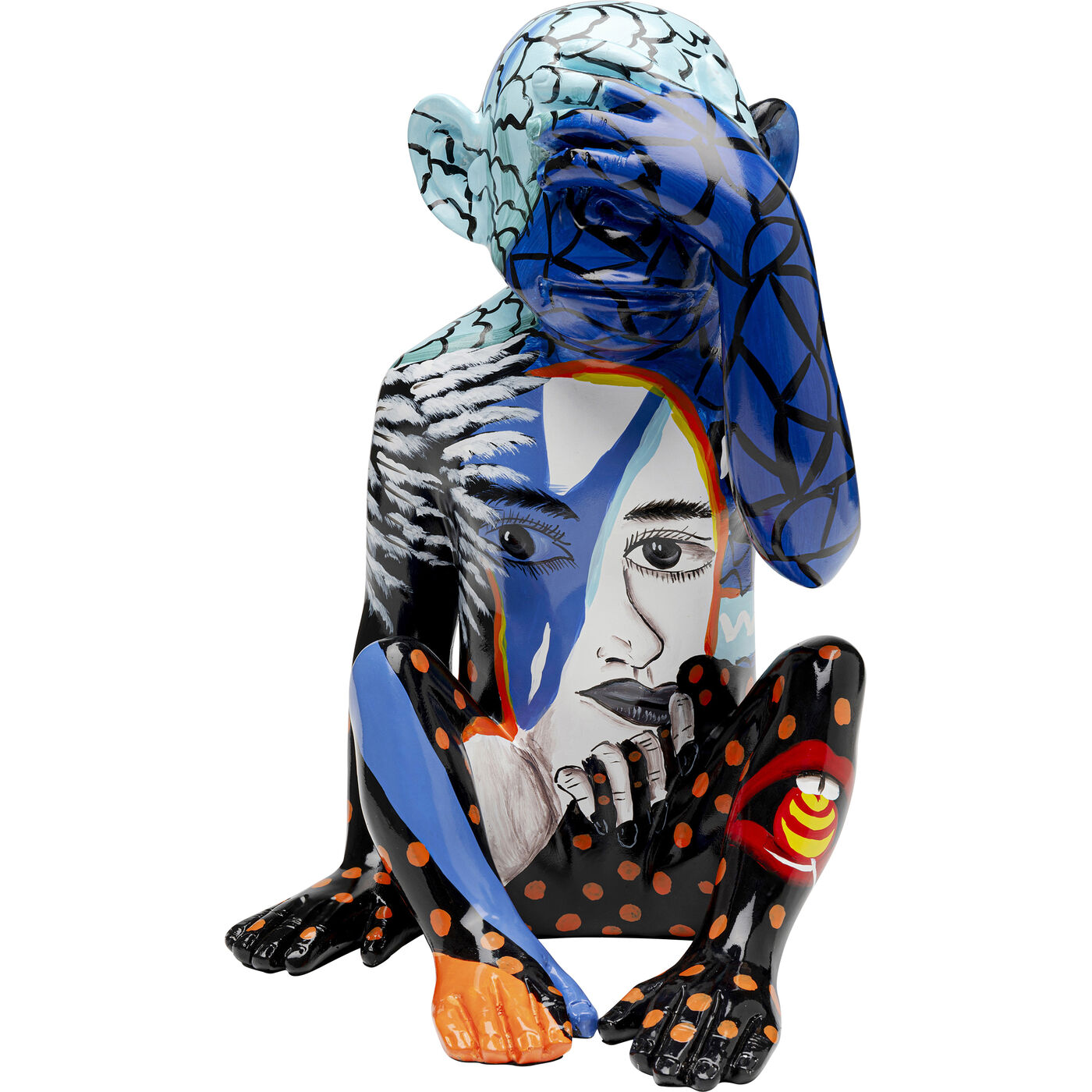 Фигура декоративная Graffiti Monkey Blue 39cm