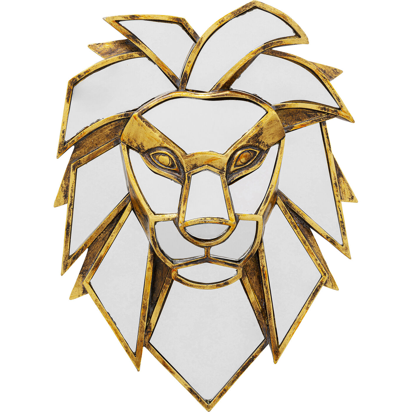 Объект настенный Lion "Зеркальный лев" 35 см
