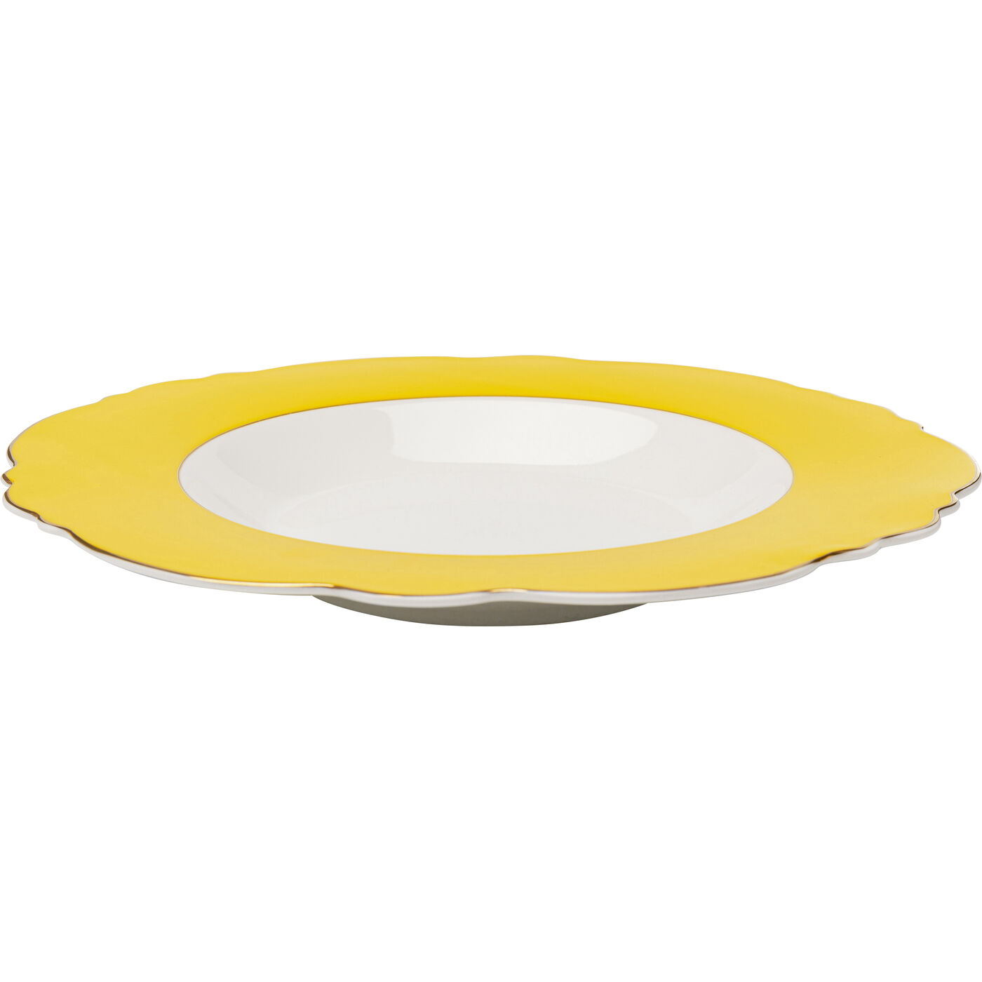 Тарелка Deep Harlequin Yellow Ø23cm