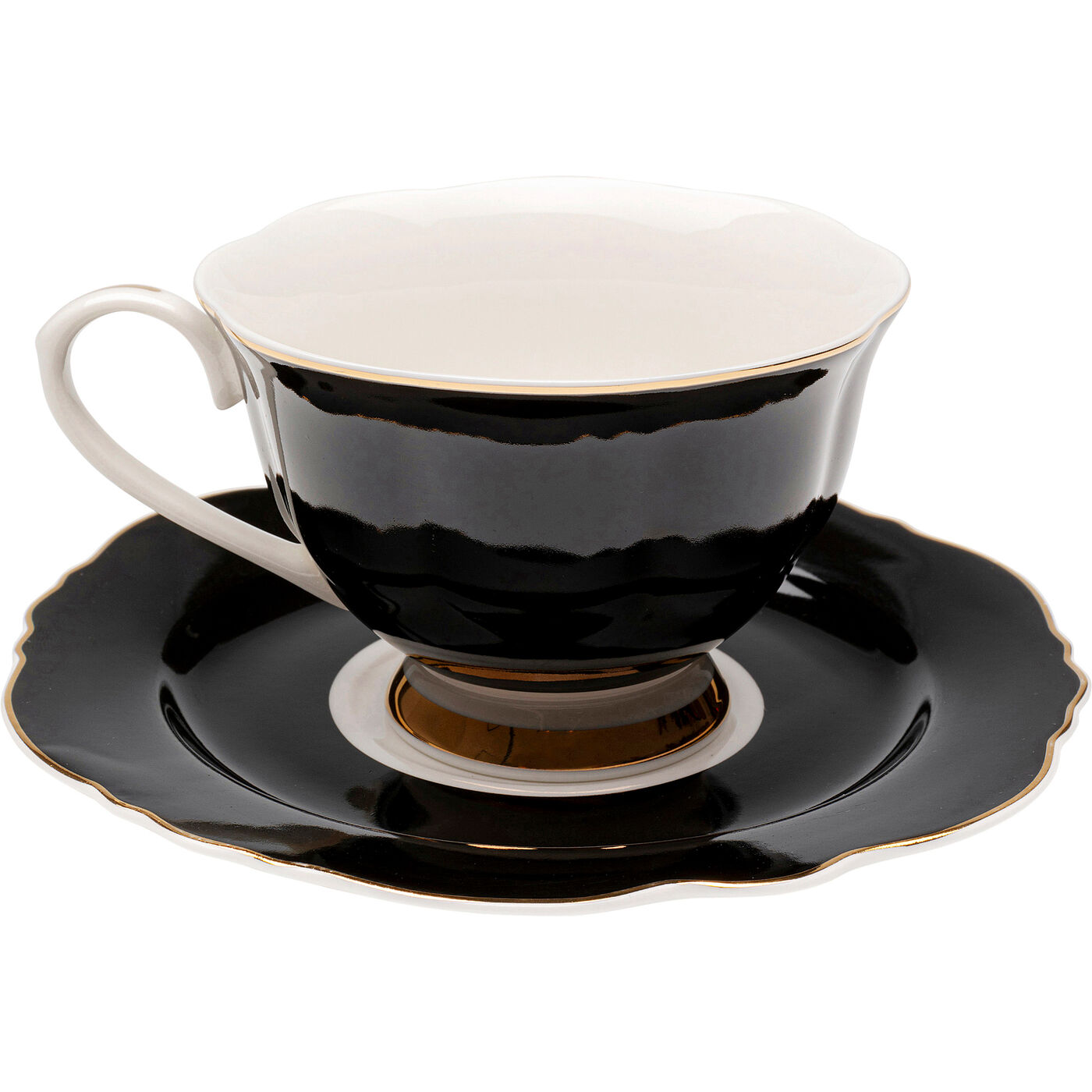 Чашка кофейная Harlequin Black (2/part)
