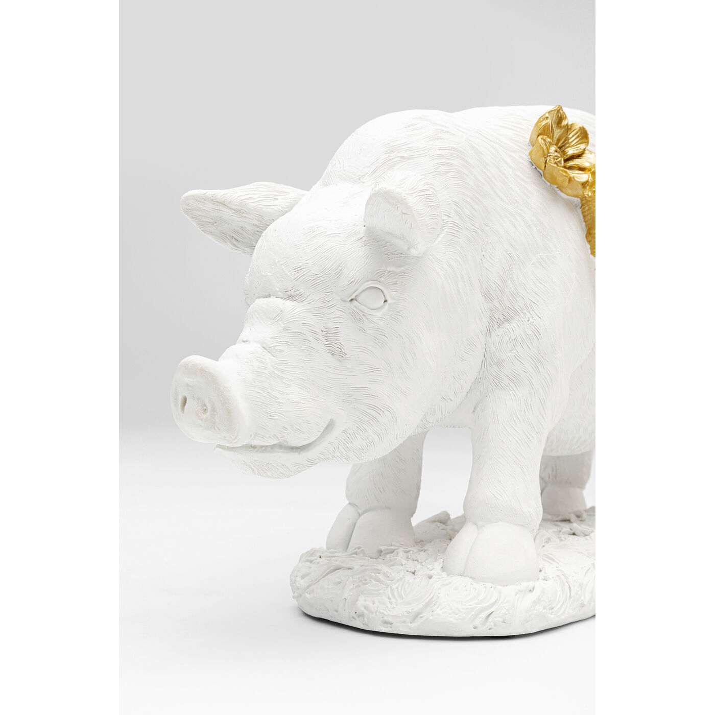 Фигура декоративная Flower Pig White 21cm