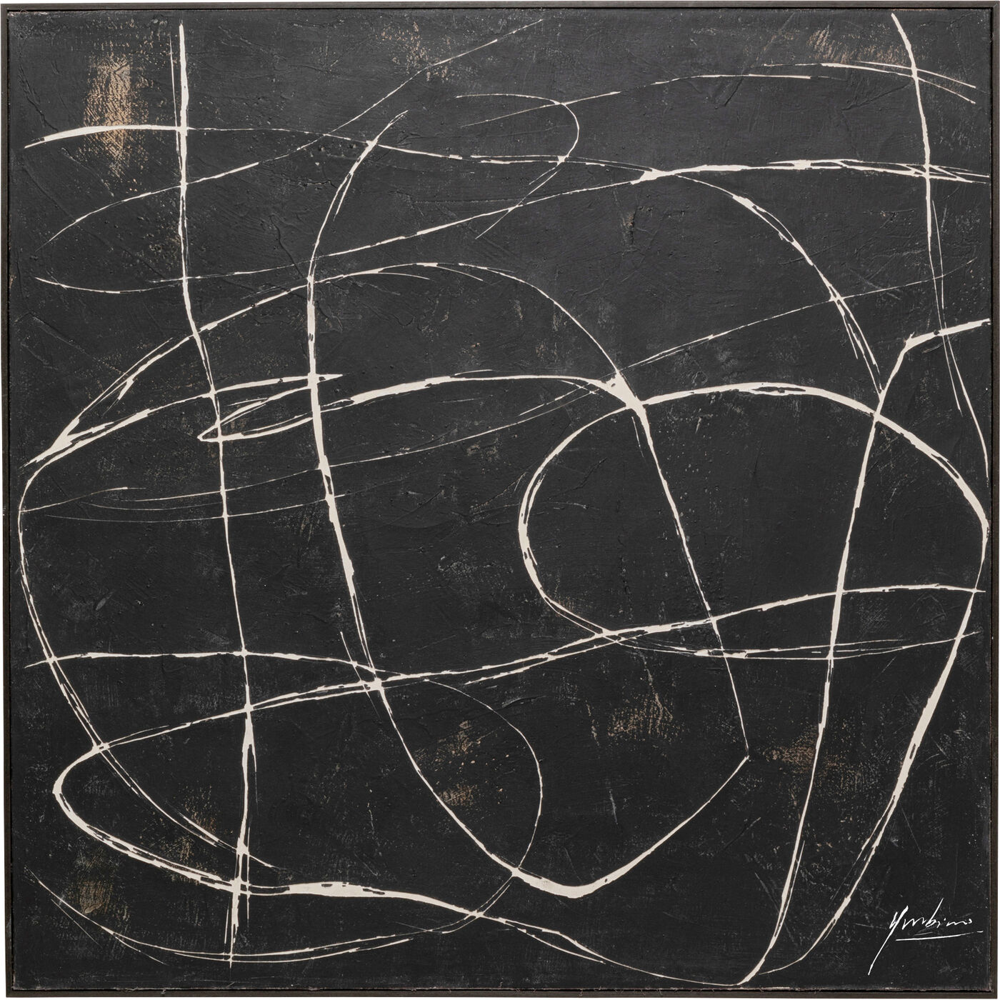 Картина на холсте Sketch Black 120x120cm