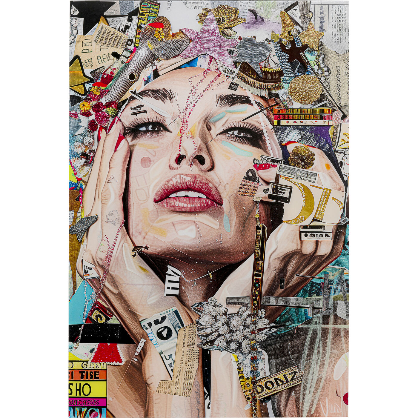 Картина стеклянная Artsy Portrait Front 80x120cm