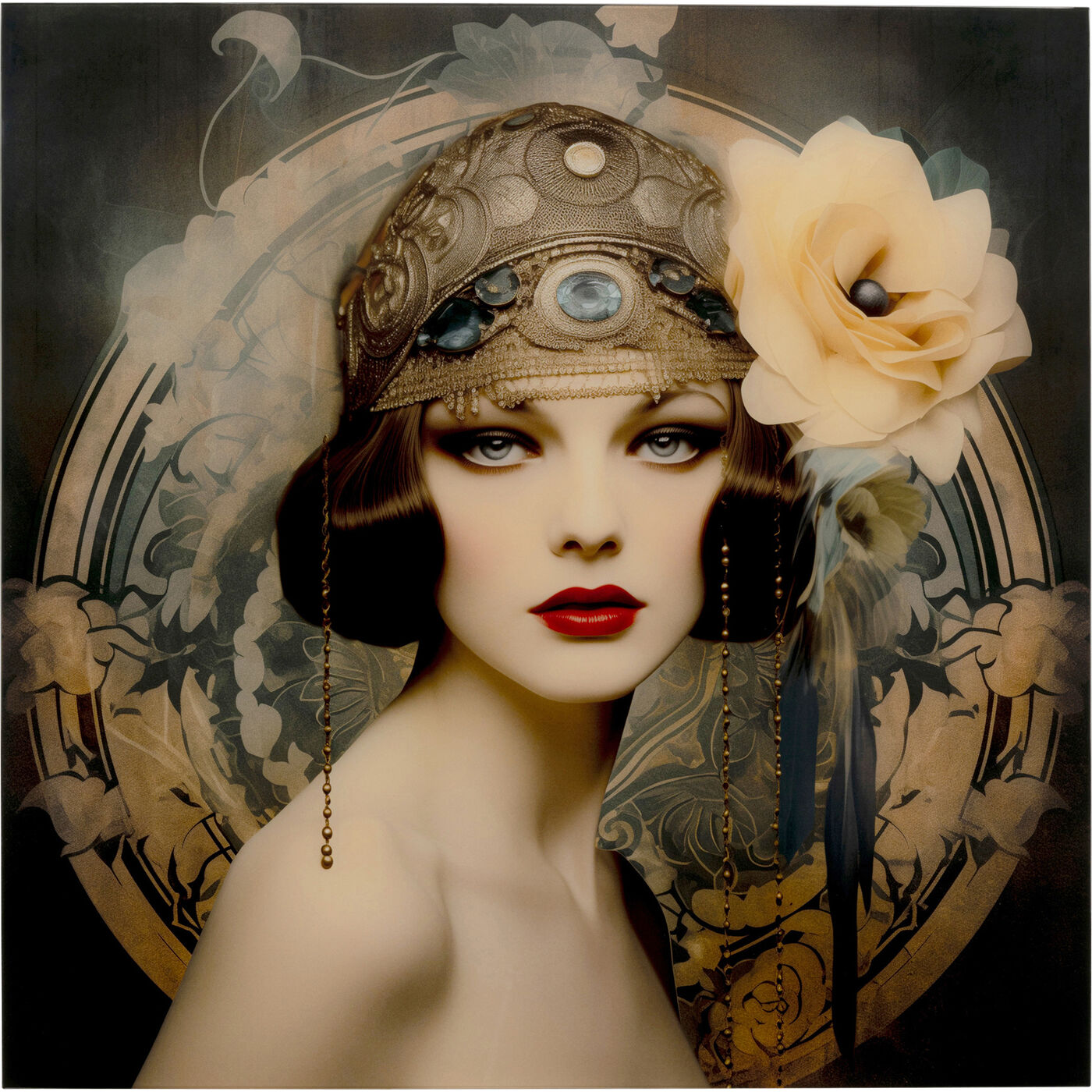 Картина стеклянная Muse Art Nouveau 100x100cm