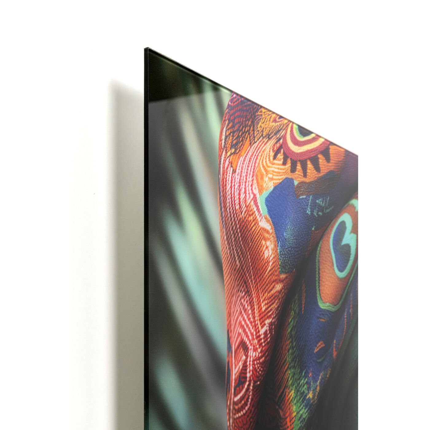 Картина стеклянная Muse Peacock 100x100cm
