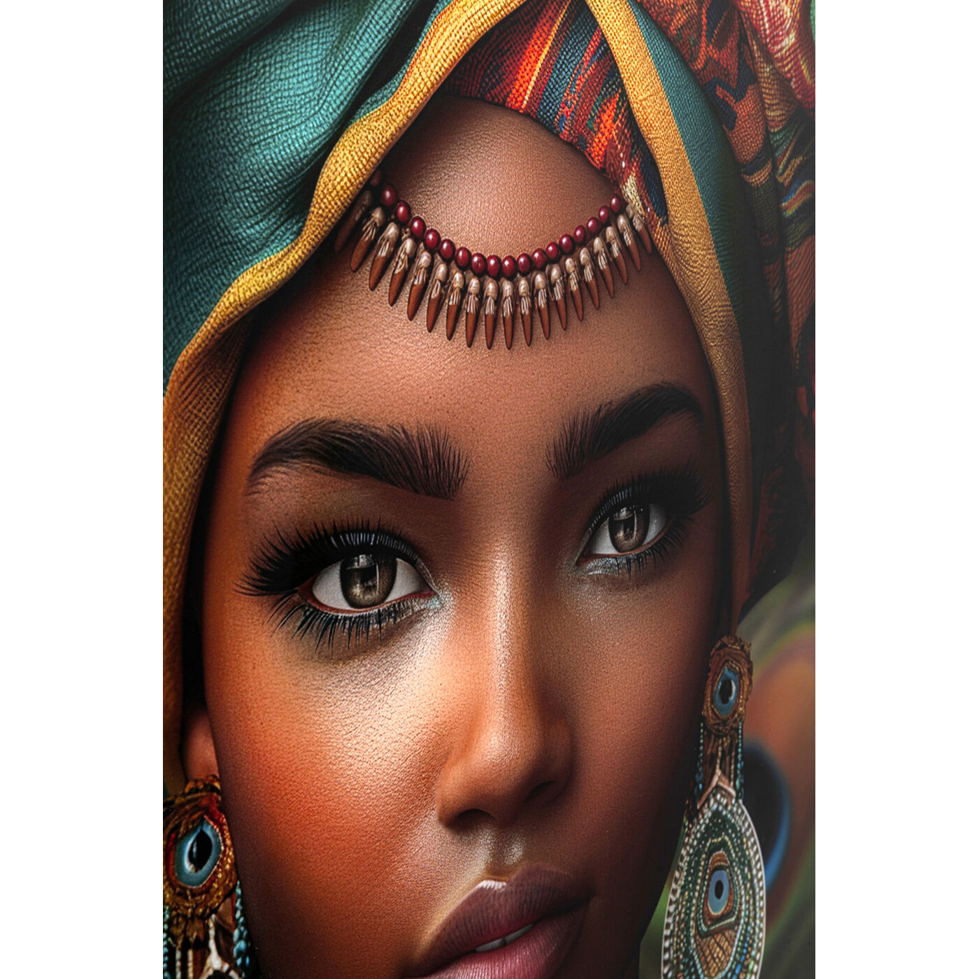 Картина стеклянная Muse Peacock 100x100cm