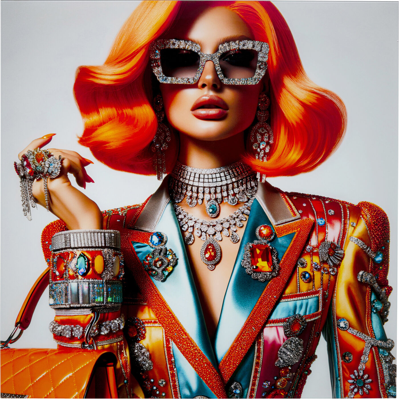 Картина стеклянная Muse Posh 100x100cm