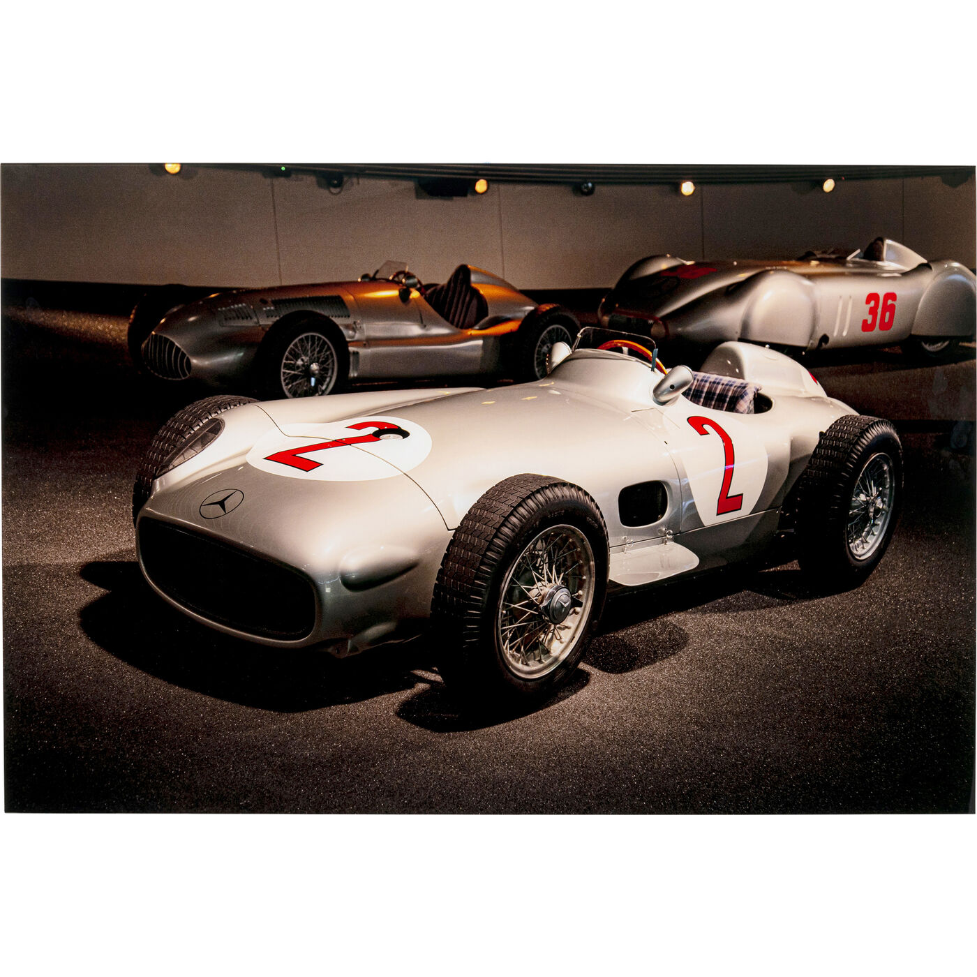 Картина стеклянная Automotive Race 120x80cm
