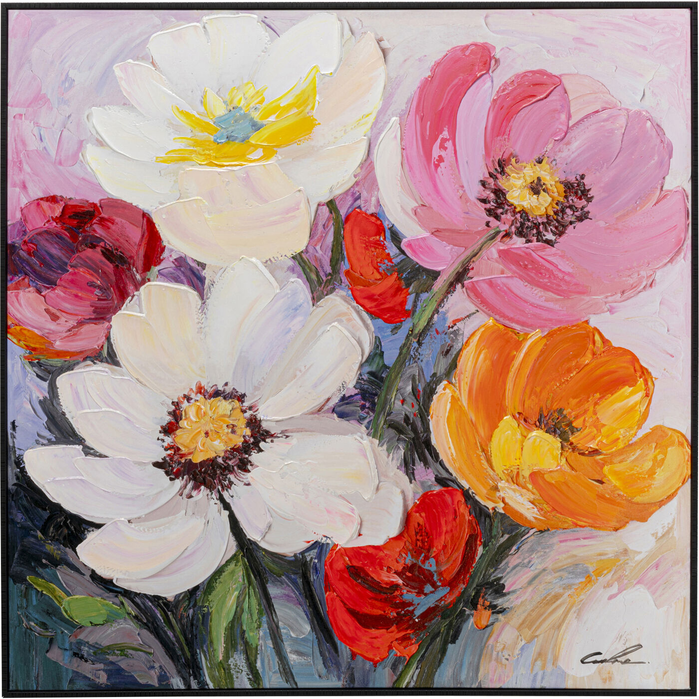 Картина в раме Flower Meadow 80x80cm