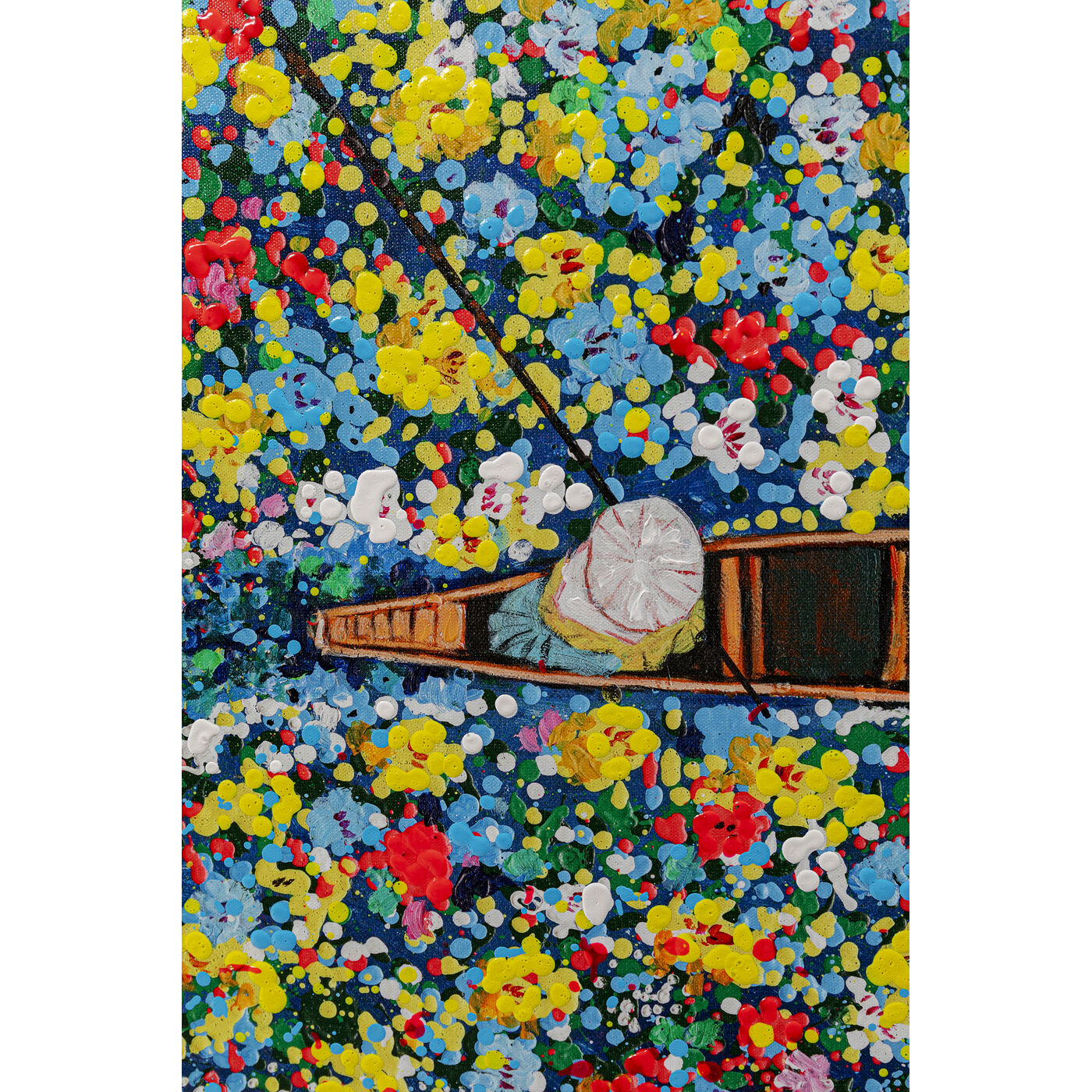Картина в раме Floating Flower Market 150x100cm
