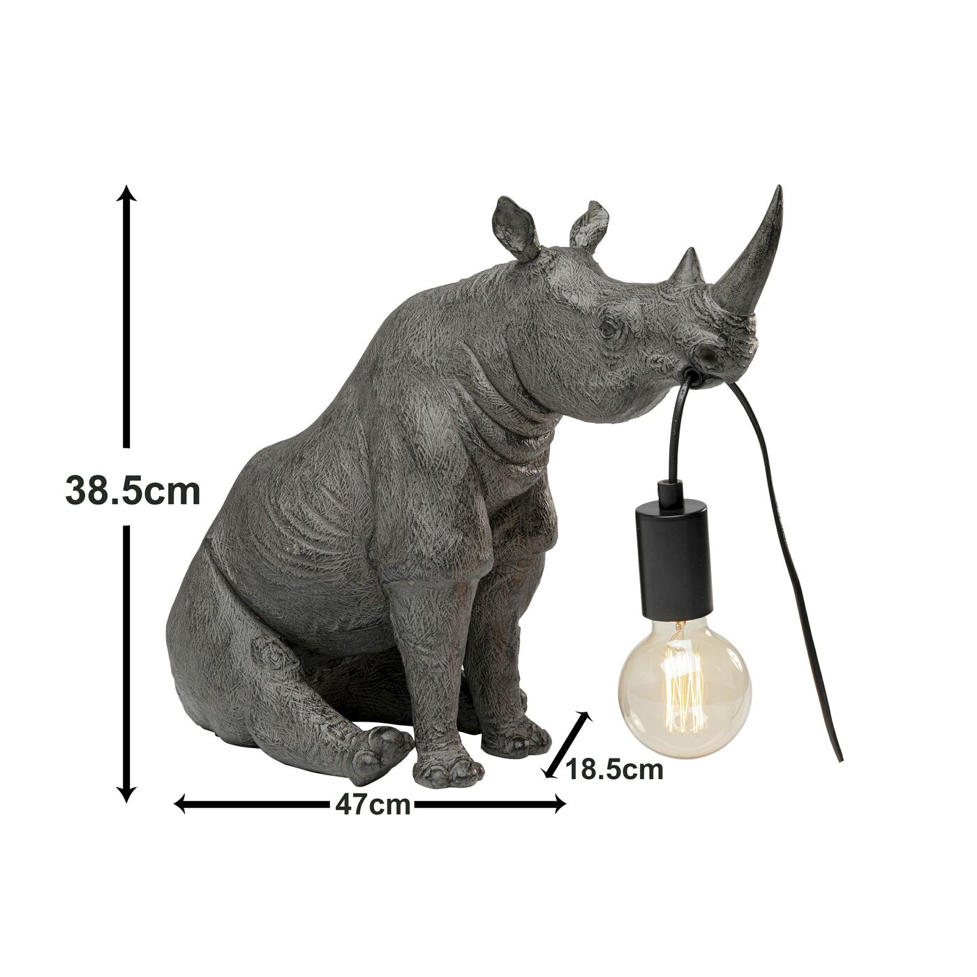 Светильник настольный Sitting Rhino 42cm