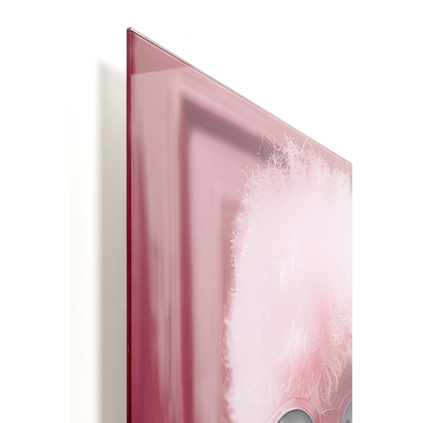 Картина стеклянная Pink Poodle 50x40cm