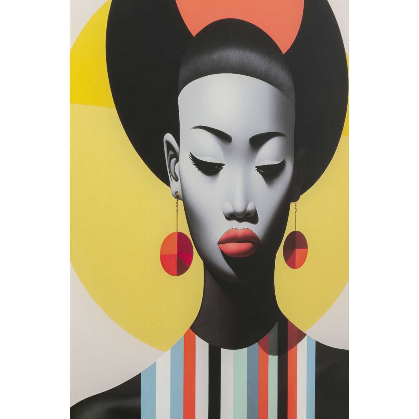 Картина стеклянная Muse Retro Lady 30x40cm (2/Set)