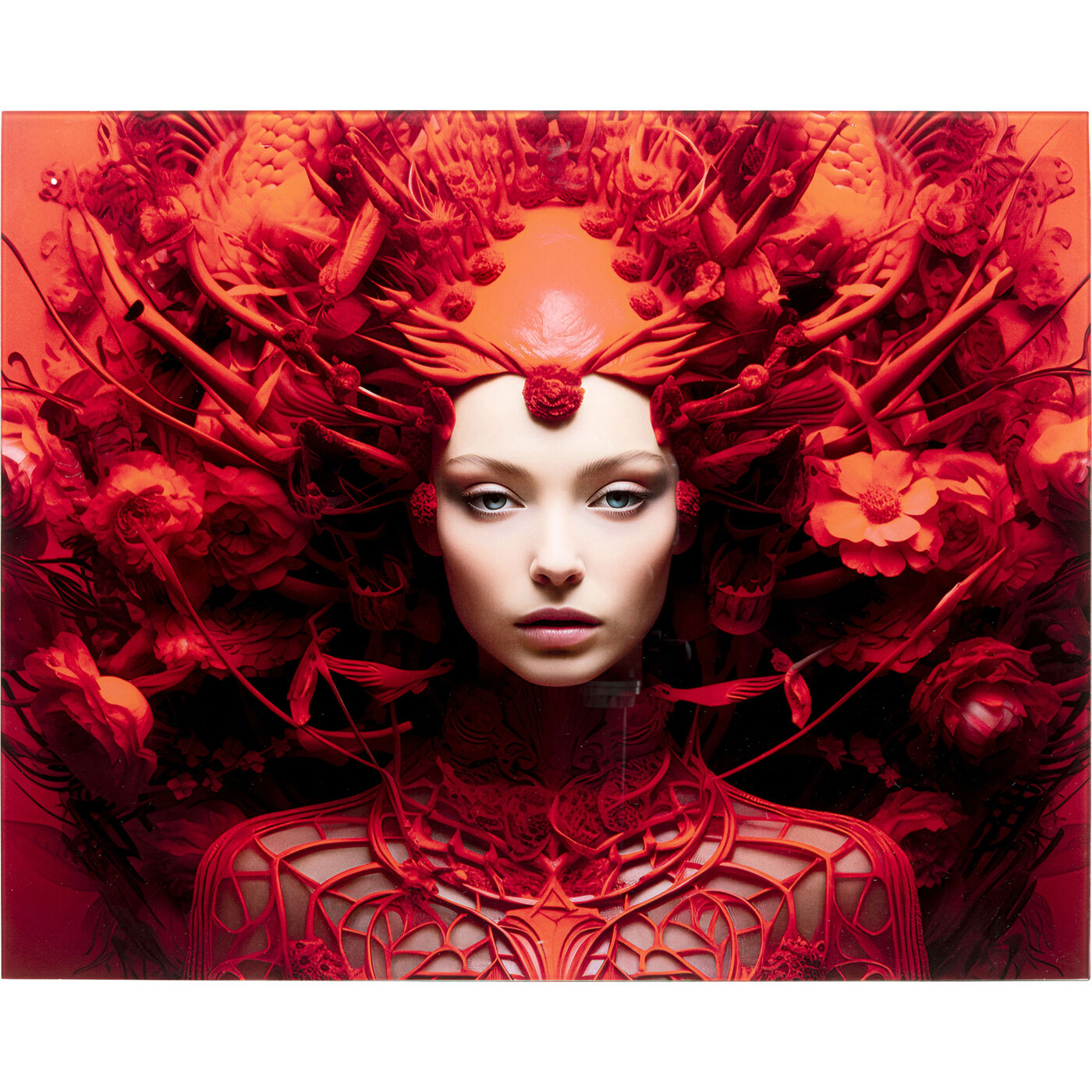 Картина стеклянная Red All Over 50x40cm