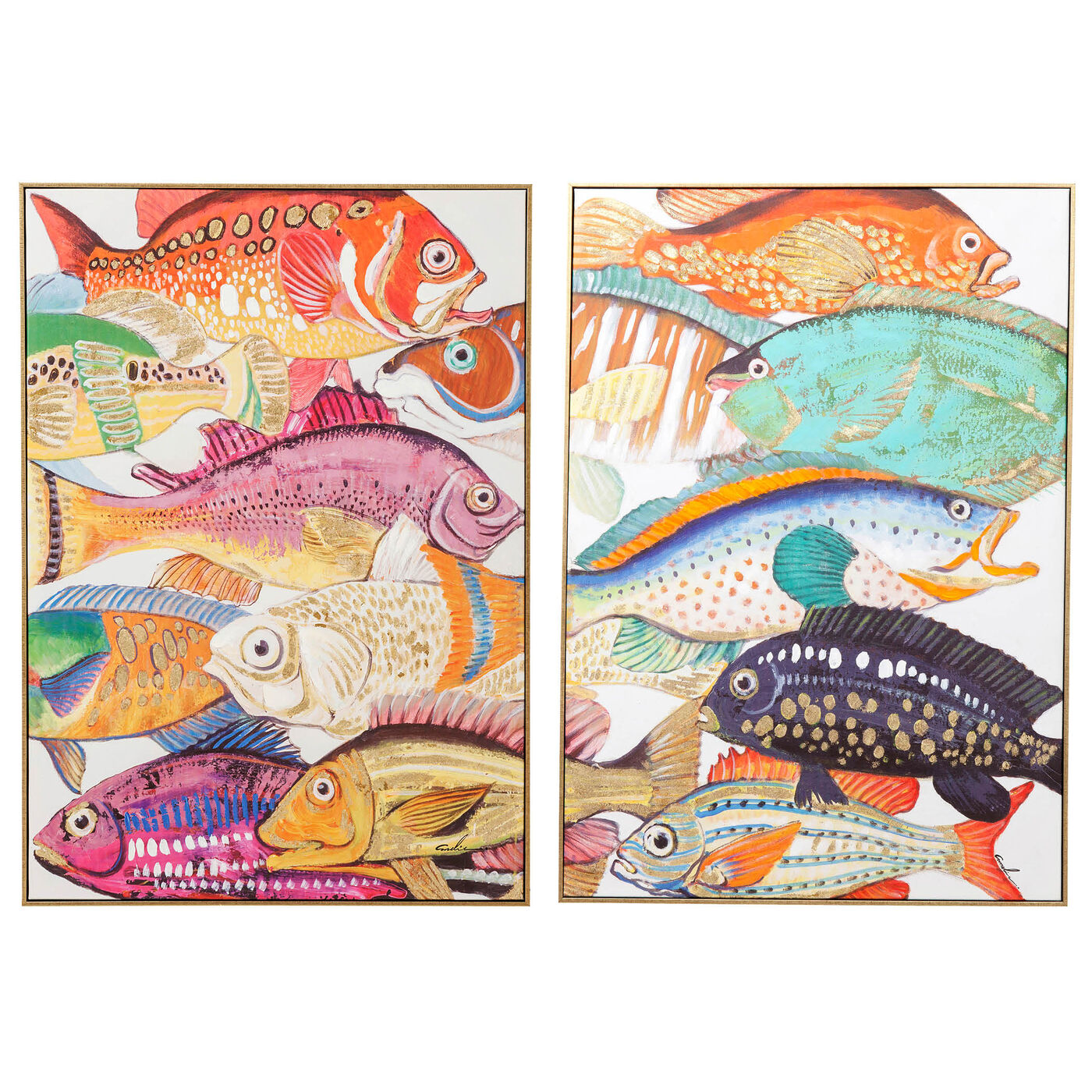 Картина Touched Fish Meeting One (2/Set)