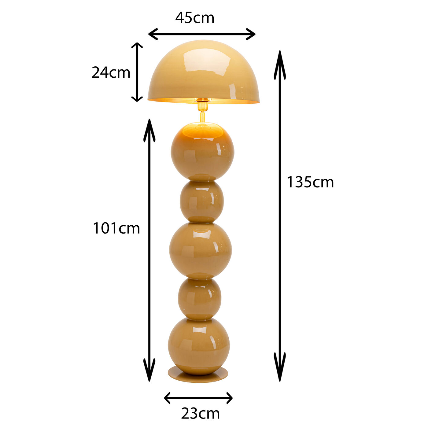 Светильник напольный Candy Mustard 160cm