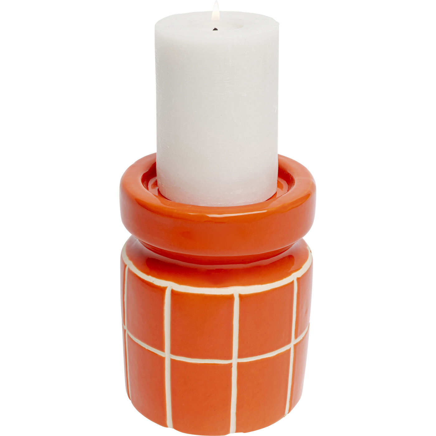 Подсвечник Bliss Tile Orange 14cm