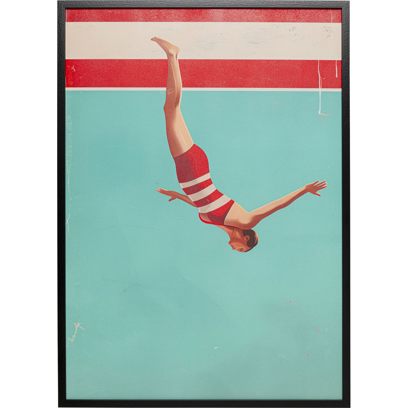 Картина в раме Jumping Girl Down 103x73cm