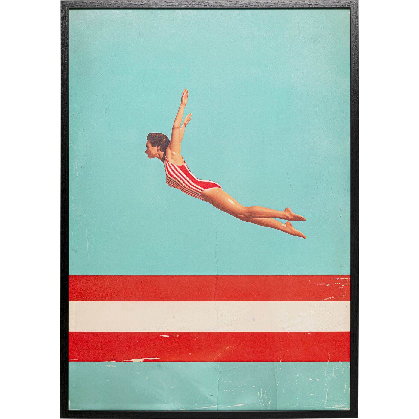 Картина в раме Jumping Girl Up 103x73cm