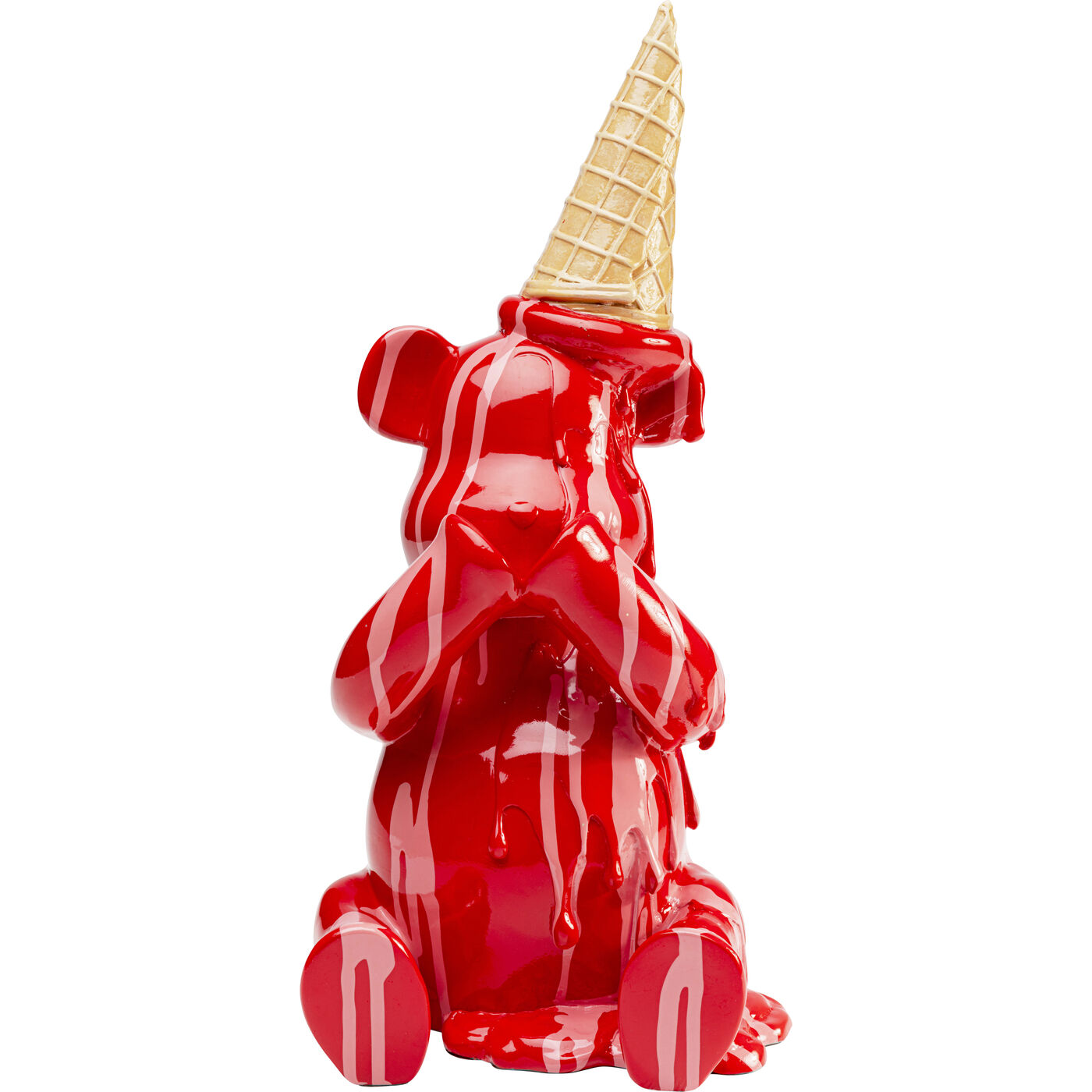 Фигура декоративная Sitting Gelato Bear Red 37cm