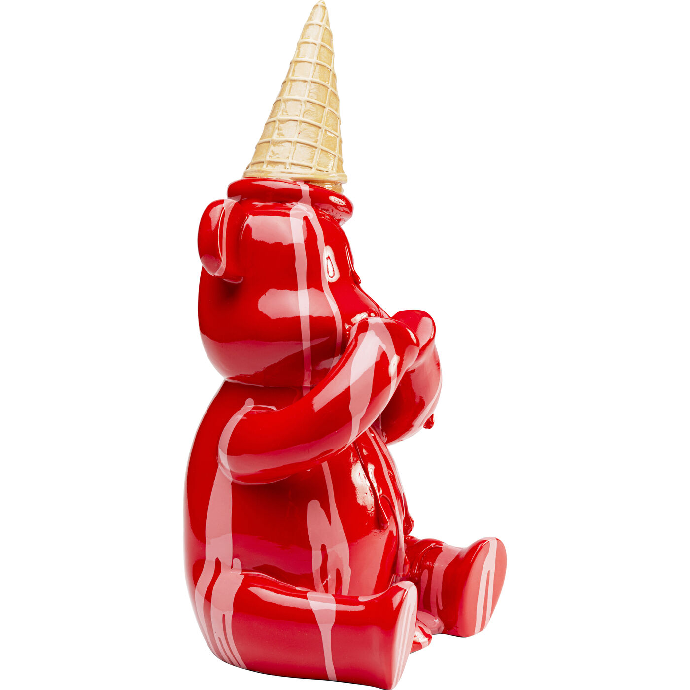 Фигура декоративная Sitting Gelato Bear Red 37cm