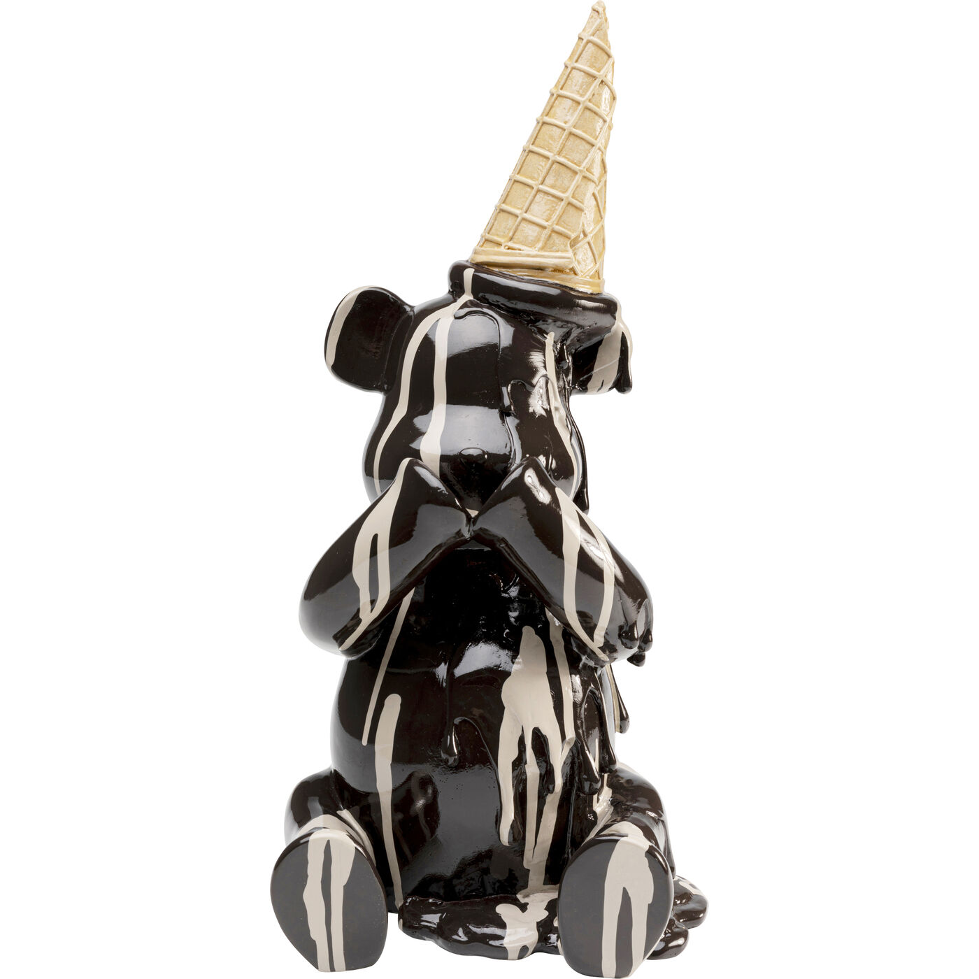 Фигура декоративная Sitting Gelato Bear Black 37cm