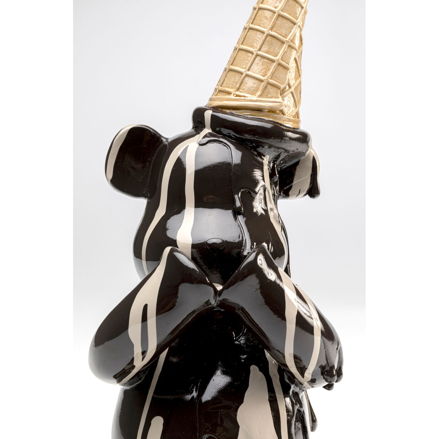 Фигура декоративная Sitting Gelato Bear Black 37cm