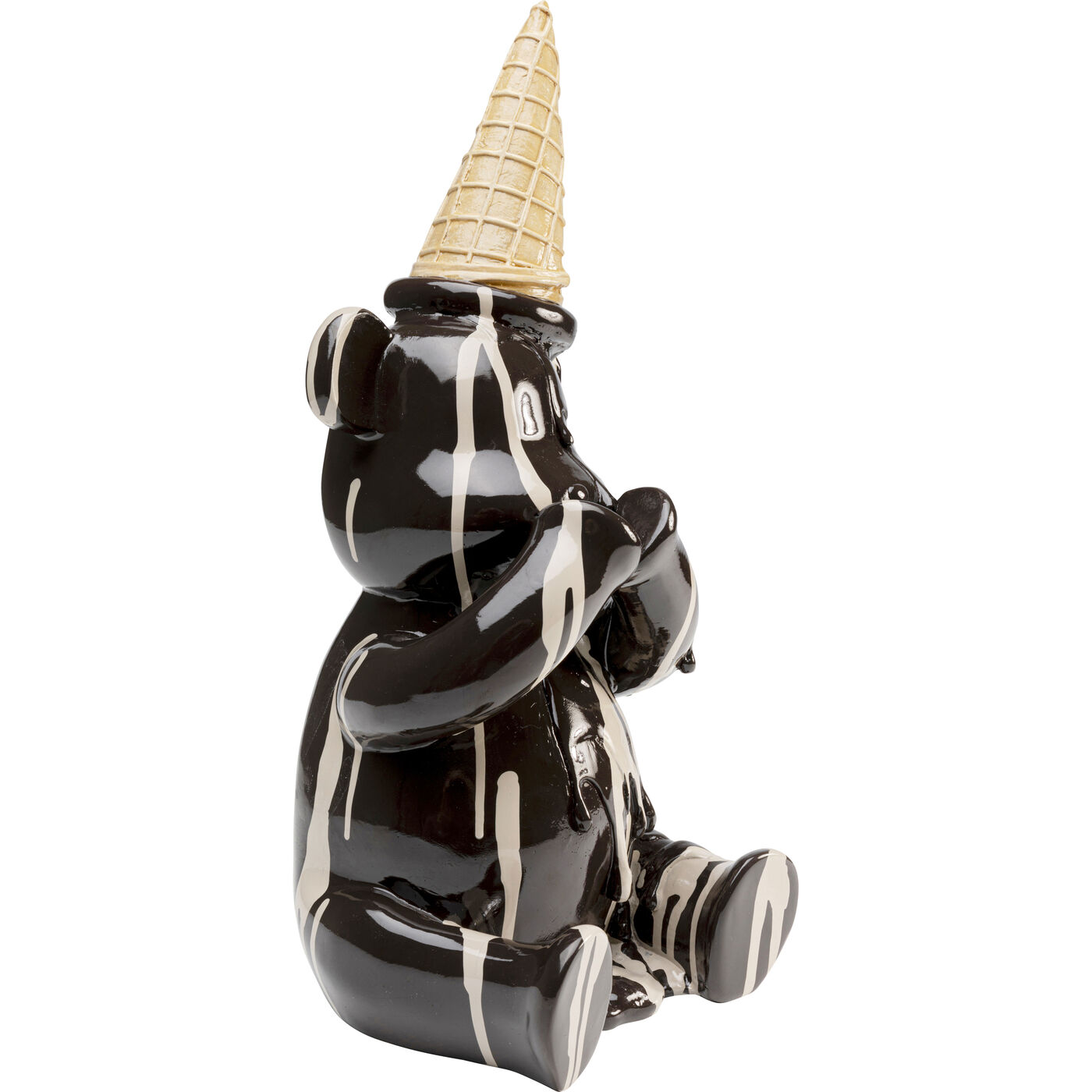 Фигура декоративная Sitting Gelato Bear Black 37cm