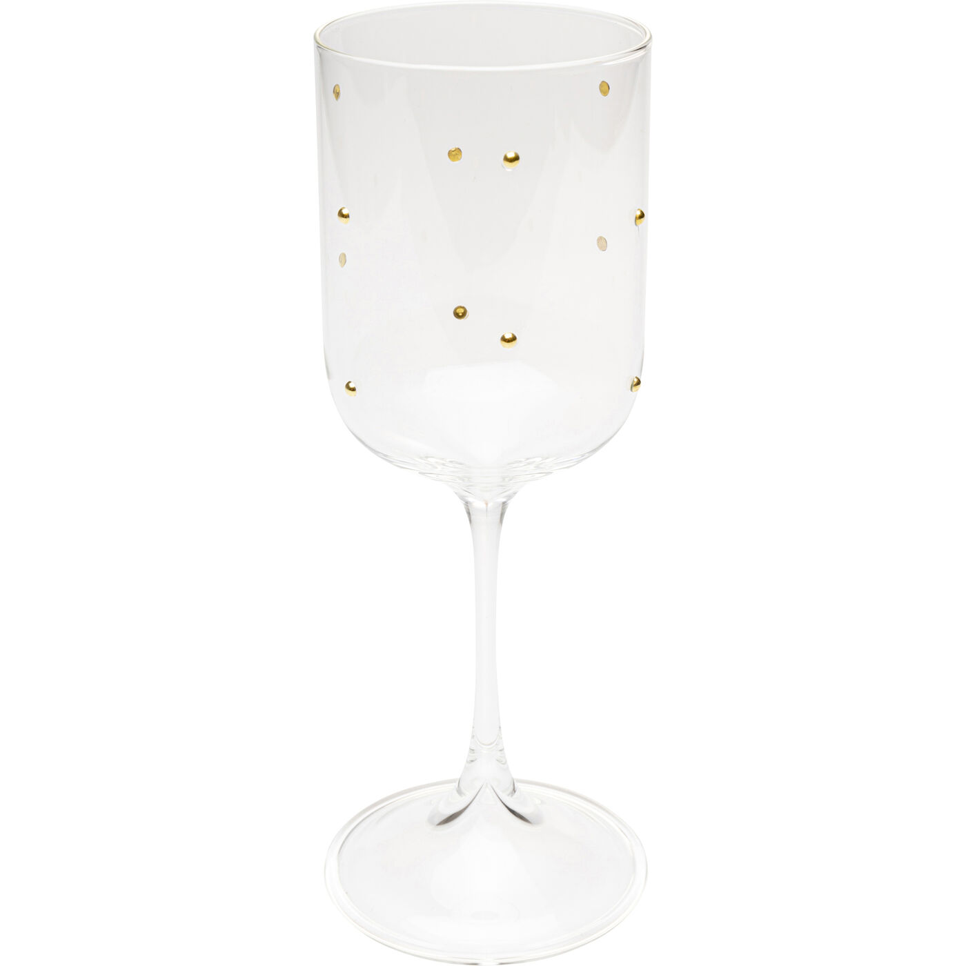 Бокал для белого вина Glam Dots Gold 22cm