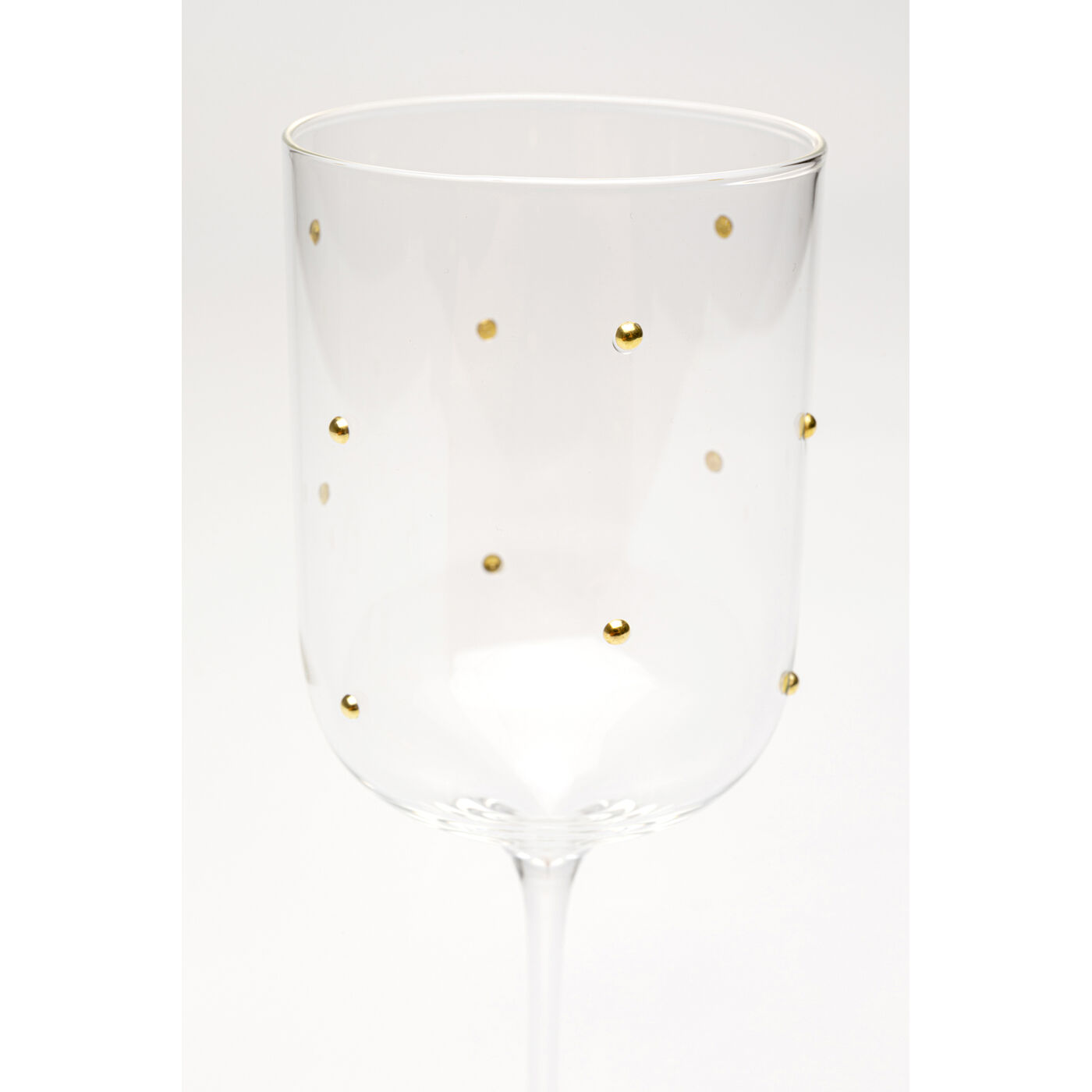 Бокал для белого вина Glam Dots Gold 22cm