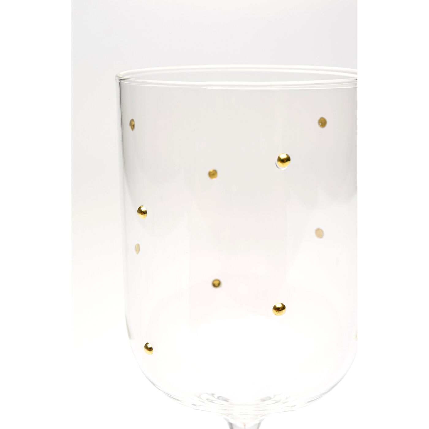 Бокал для белого вина Glam Dots Gold 22cm